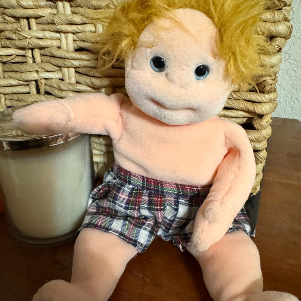 Ty Beanie Kids Plush Doll with Plaid Shorts